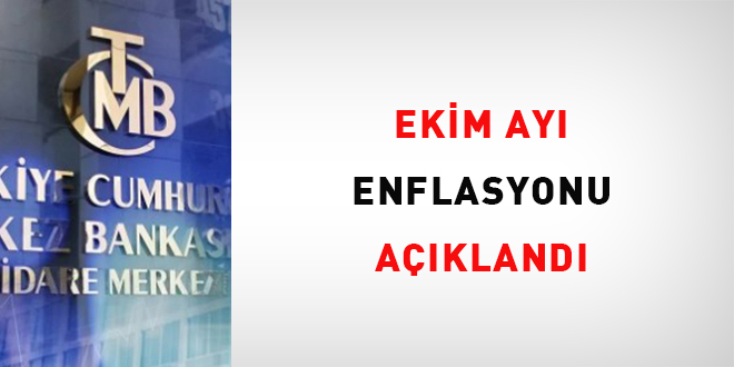 Ekim ayı enflasyonu açıklandı