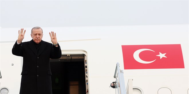 Cumhurbaşkanı Erdoğan, Suudi Arabistan'a geldi