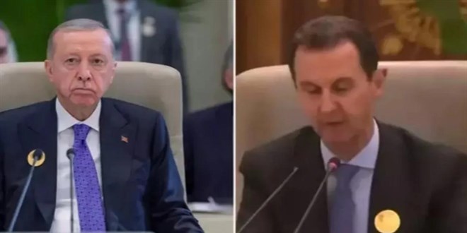 Erdoğan, Esad konuşurken salonu terk etti