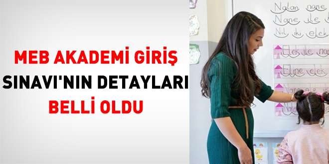 Akademi Giriş Sınavı'nın detayları belli oldu