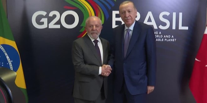 Erdoğan, Brezilya Devlet Başkanı Lula da Silva ile görüştü
