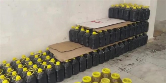 Piyasa değeri 1 milyon 640 bin TL olan sahte zeytinyağı ele geçirildi