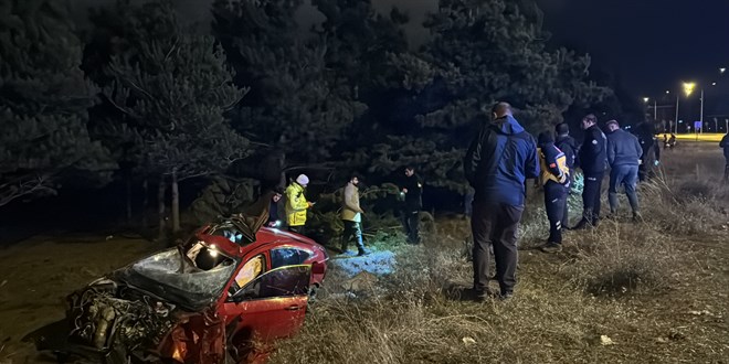 Erzurum'da takla atan otomobildeki 1 kişi öldü