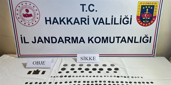 Hakkari'de Bizans dönemine ait 163 sikke ele geçirildi