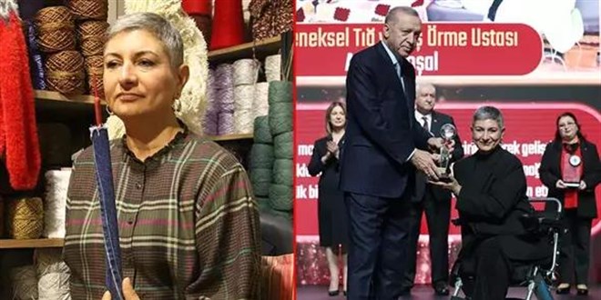 Azmiyle hayata tutundu, ödülünü Erdoğan'ın elinden aldı