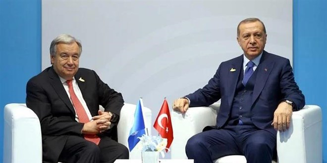 Erdoğan, Guterres ile telefonda görüştü