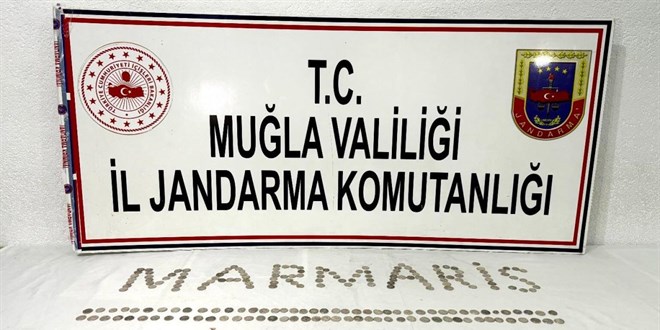 Muğla'da tarihi eserle yakalanan 4 zanlı gözaltına alındı
