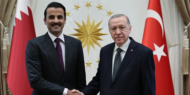 Erdoğan, Katar Emiri Al Sani ile görüştü