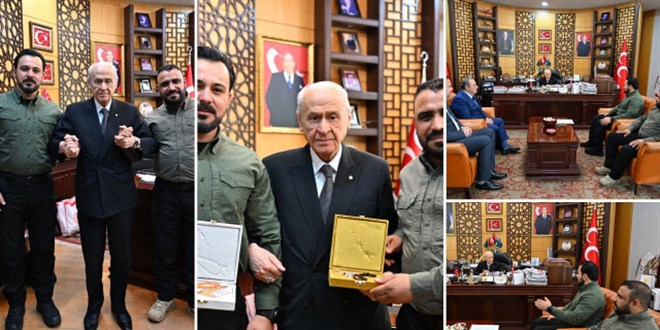 Bahçeli, Suriye'den gelen SMO komutanlarını kabul etti