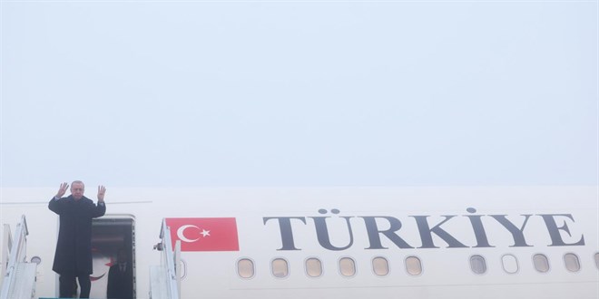 Cumhurbaşkanı Erdoğan Mısır'a gitti