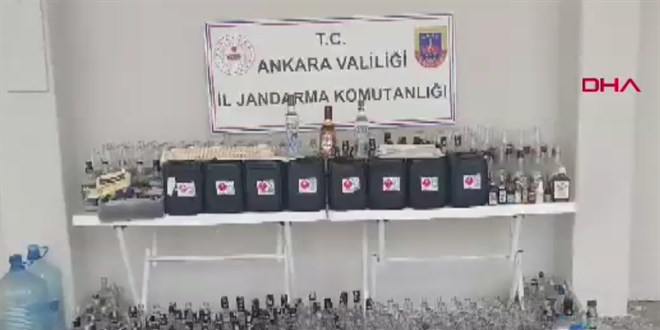 Ankara'da kaak ttn ve alkol operasyonu
