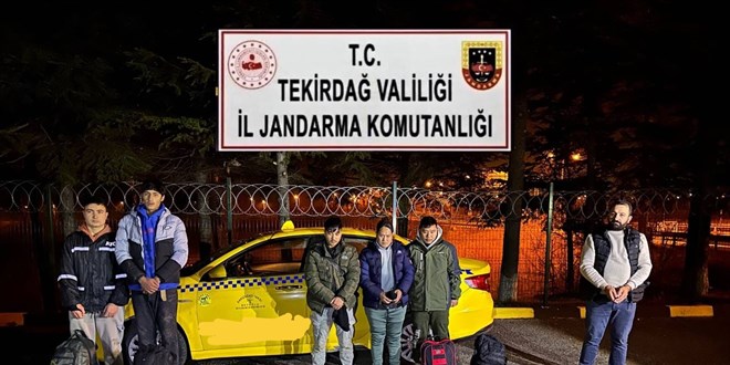 5 düzensiz göçmen ve 1 organizatör yakalandı