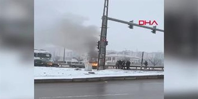 Seyir halindeydi... Bir anda alev alev yandı