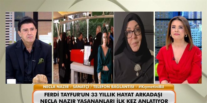 Necla Nazır'dan Ferdi Tayfur'un cenazesinde yaşanan gerilime açıklama
