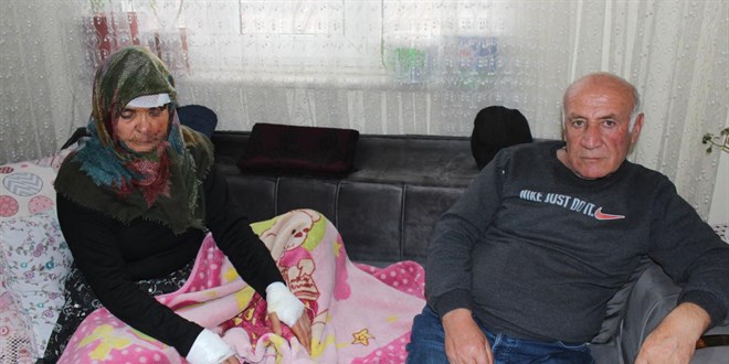 Kızlarının köpeğinin saldırısına uğrayan çift yaralandı