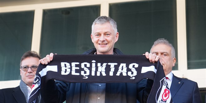 Teknik direktör Solskjaer, Beşiktaş için İstanbul'a geldi