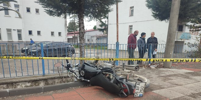 Motosiklet s�r�c�s� imam trafik kazas�nda hayat�n� kaybetti