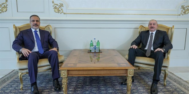 Bakan Fidan, Azerbaycan Cumhurba�kan� Aliyev taraf�ndan kabul edildi