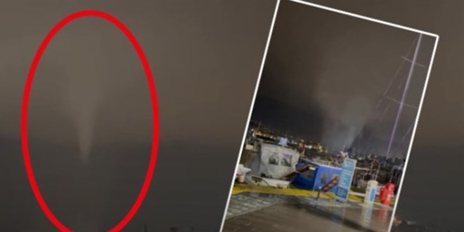 Bodrum'un göbeğinde hortum paniği