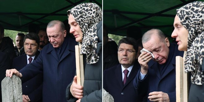 Cumhurbaşkanı Erdoğan gözyaşlarını tutamadı