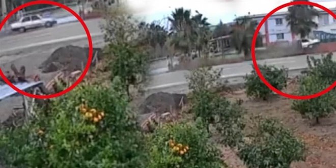 Birkaç saniye içinde hurdaya dönüştü