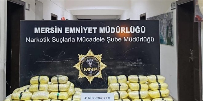 Mersin'de dev uyuşturucu operasyonu
