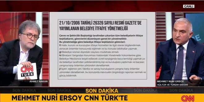 Bakan Ersoy: İtfaiye raporunu Bolu Belediyesi verir