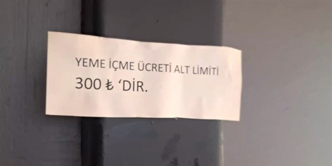 Kafe ve restoranlarda 'harcama limiti' uygulaması