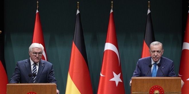 Erdoğan ve Steinmeier'den 'Gazze iki devletli çözüm' vurgusu