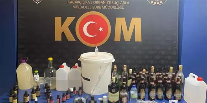 Çankırı'da sahte içki operasyonu: 5 gözaltı