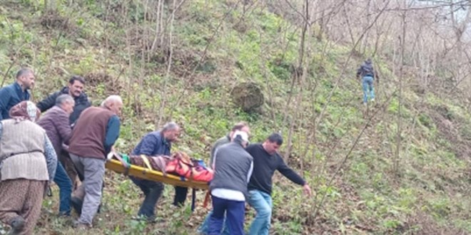 Trabzon'da Otomobil Dereye Yuvarlandı: 2 Yaralı
