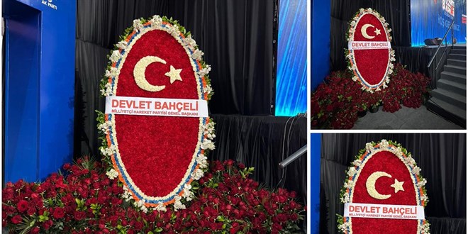 Bahçeli'den AK Parti'nin Büyük Kongresi'ne özel çiçek aranjmanı