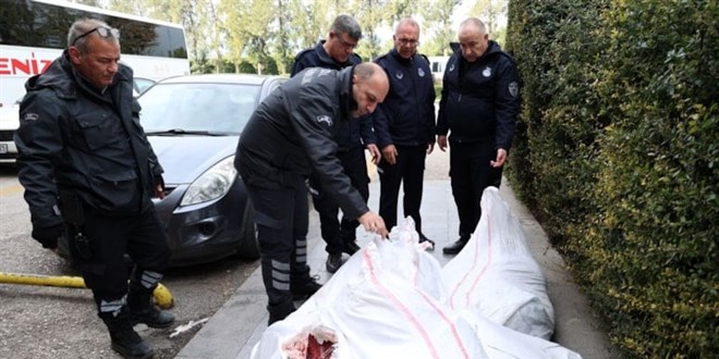 Yakalanmasa soframıza gelecekti! Çuvallarda taşınan 1,5 ton ciğer imha edildi