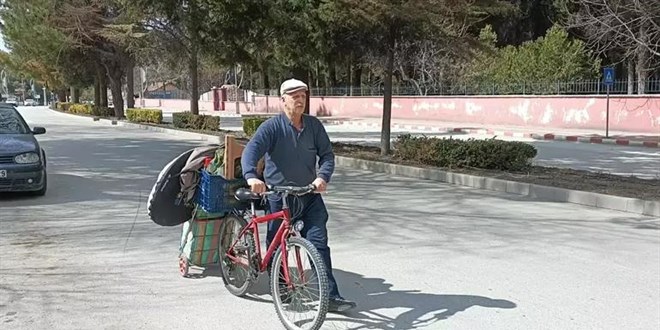Kira artış kararını protesto için bisikletiyle Burdur'dan Ankara'ya yola çıktı