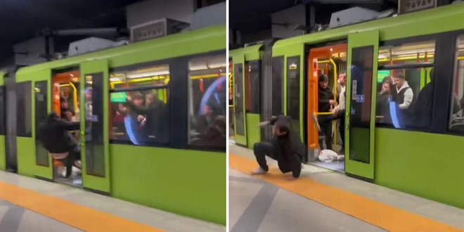 Yaşlı adama hakaret etti! Tekme tokat dövülüp metrodan atıldı