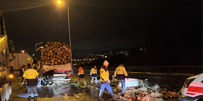 Anadolu Otoyolu'nda 10 aracın karıştığı zincirleme kaza: 2 ölü