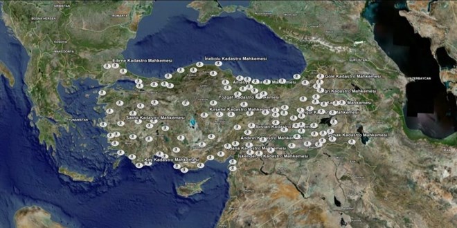 Türkiye'de İlk Kadastro Mahkemeleri Haritası Oluşturuldu