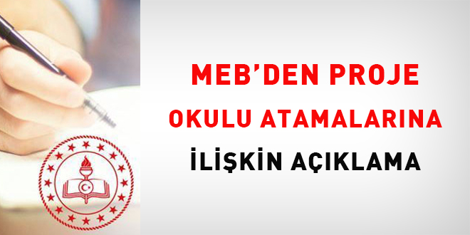 MEB'den Proje Okulu Atamalarına İlişkin Açıklama