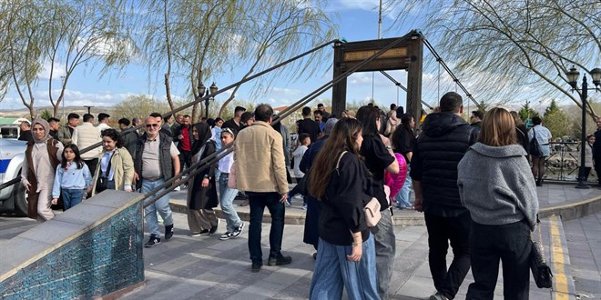 Bayram tatili nedeniyle Kapadokya'da yerli turist yoğunluğu