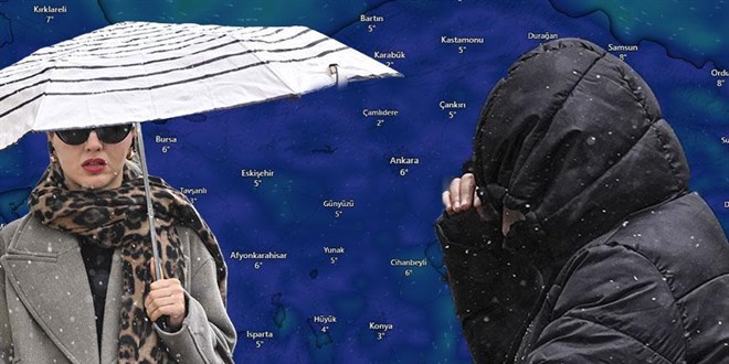 Meteoroloji hafta sonu için uyardı: Kar, sağanak, soğuk hava geliyor