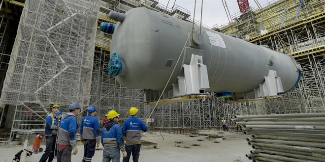Akkuyu NGS'nin 3. güç ünitesinde yeni aşama