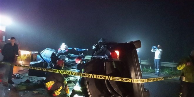 Samsun'da feci kaza: 5 kişi hayatını kaybetti