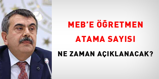 MEB'e retmen atama says ne zaman aklanacak?