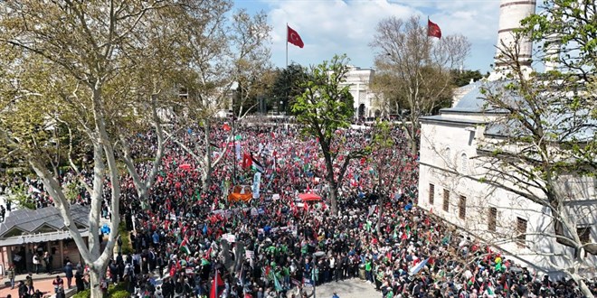 İstanbul'da Gazze Yürüyüşü