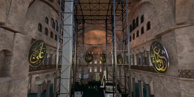 Ayasofya'nın ana kubbesinde kapsamlı restorasyon yapılacak