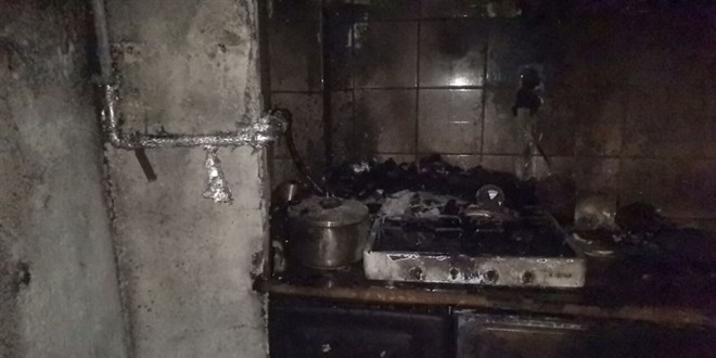 Bursa'da Ocakta Unutulan Yemek Yangına Neden Oldu