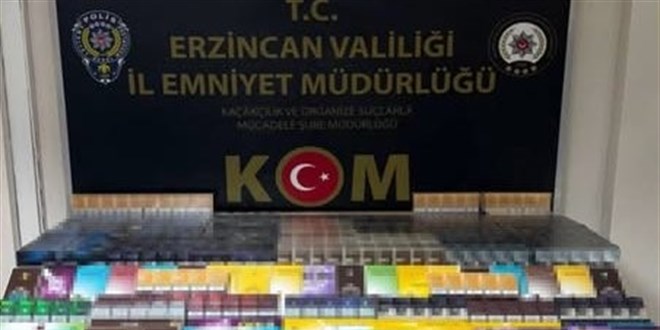 Erzincan'da Kaçak Sigara Operasyonu: 1850 Paket Ele Geçirildi