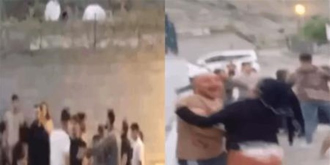 Aileler arasında feci kavga kamerada: 2'si çocuk, 5 yaralı