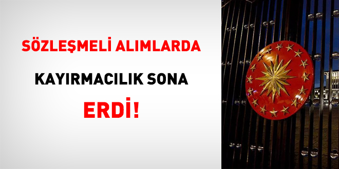 Sözleşmeli Alımlarda Kayırmacılık Sona Erdi!