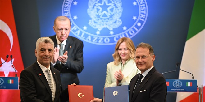 Türkiye ile İtalya arasında 11 anlaşma imzalandı